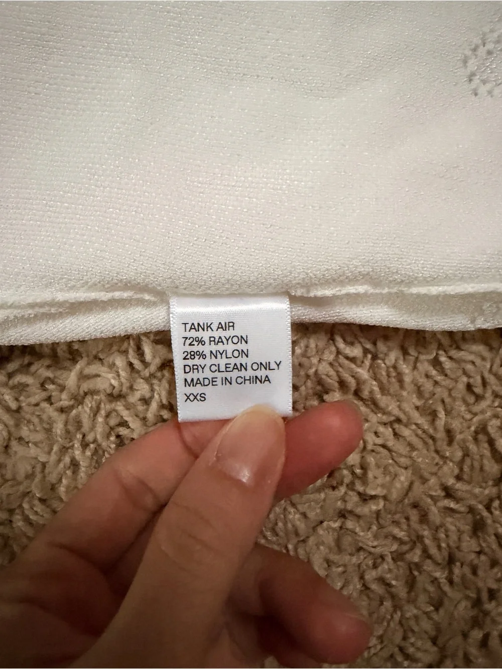 Tank air plumeria girl mini skirt in color milk